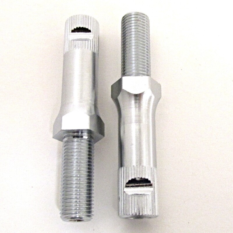 Tiges de clignotant avant Kawasaki 750 H2 série courte finition chrome miroir