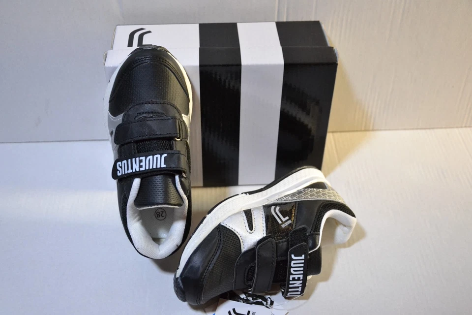 Scarpe Juventus bambino/ calzature a strappo in ecopelle comoda e leggera - Immagine 2 di 4