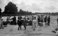 Riley 9, Aston Martin and Salmson at the LCC Relay GP, Brooklands, - Old Photo