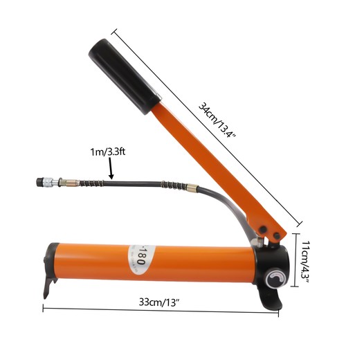 Hydraulic Hand Pump Manual Ram Pump 70Mpa Porta Power Pump for Hydraulic Tools - Picture 3 of 12
