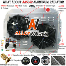 For 1958-1974 Amc Ramblerjavelin Amx Sst Dpl V8 Gas 3 Row Radiator Shroud Fan