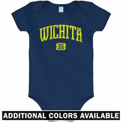 Wichita 316 One Piece Wsu State Shockers Ks Baby Infant Creeper Romper Nb 24m Ebay