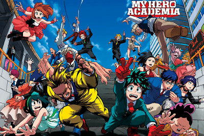 My Hero Academia Class 1-A Midoriya and Classmates POSTER 24 X 18'' SWEET!