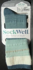 SockWell Women's Jasmin | Essential Comfort Socks M-L (8-11) Blue Ridge