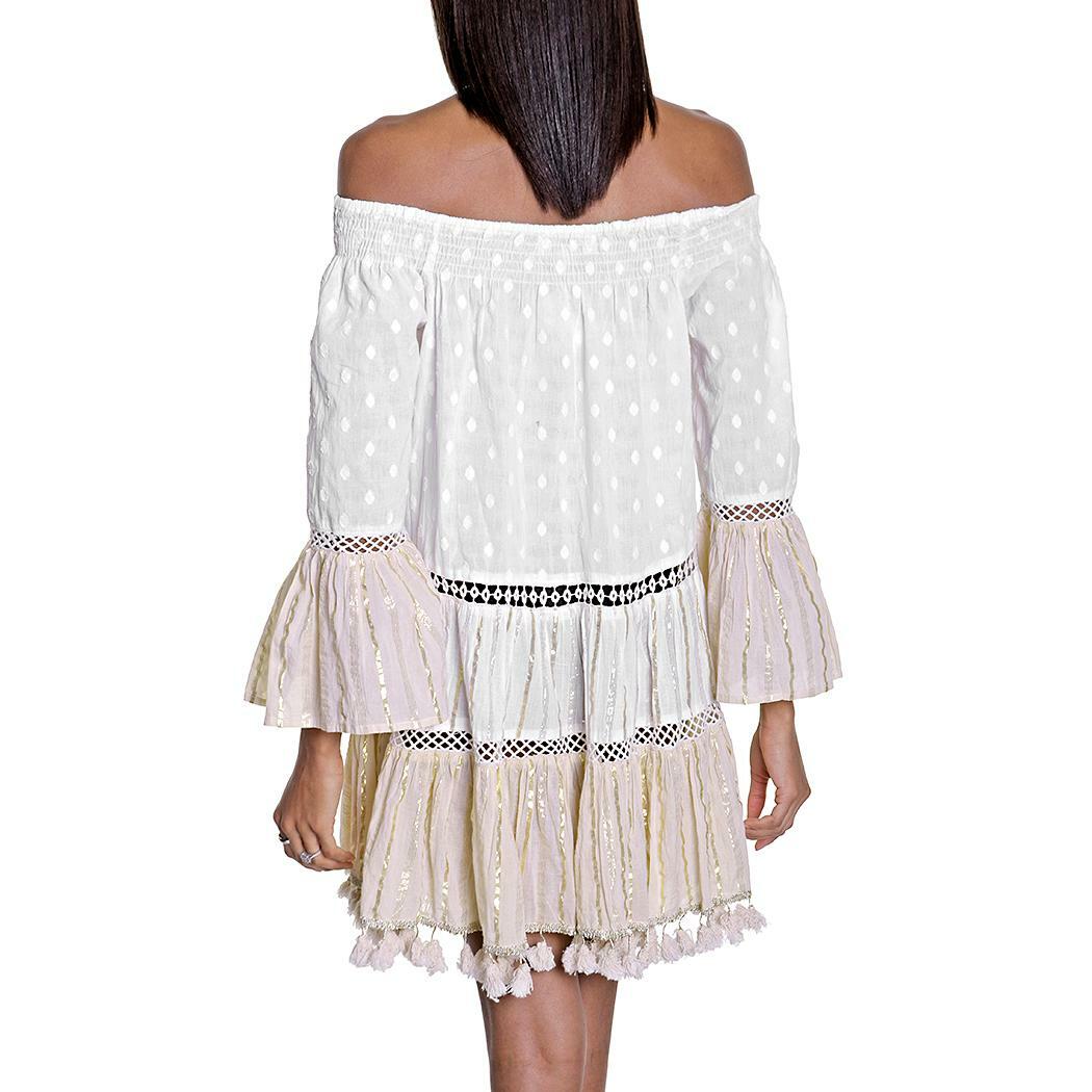 Mini Vestido Tassled Cloudnine hombro Mini Vestido Tassled Cloudnine hombro promociones
