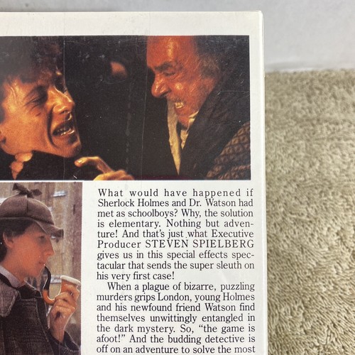Young Sherlock Holmes BETAMAX Beta NOT VHS Tape Movie New Barcode on Spine 1986 - Picture 10 of 14