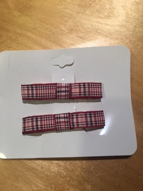 Gymboree moño de pelo moños clips a presión pasadores nuevo con etiquetas deportivo verde vacaciones tiempo mapa Foto 3 de 4