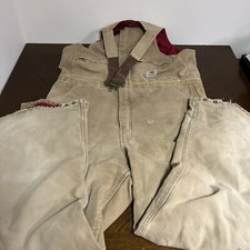 Vintage Distressed Double Knee Insulated Carhartt Overalls Bibs 