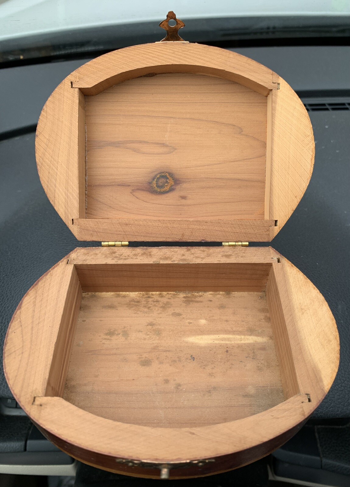 Vintage Lookout Mountain Tennessee Souvenir Keepsake Box Cedar Civil