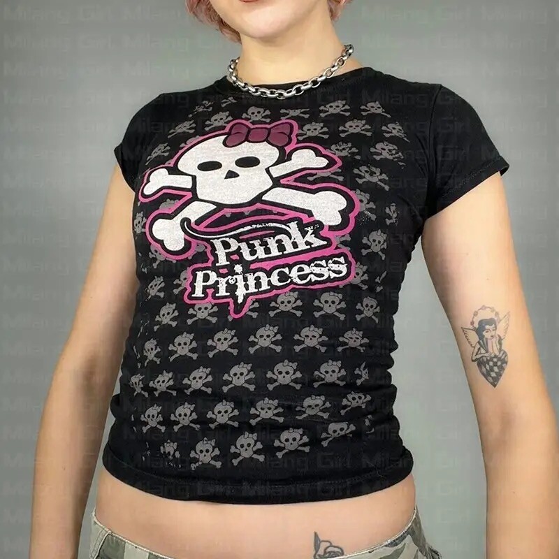 トップス fur skull parker black 00s y2k pink punk s-l1200.jpg