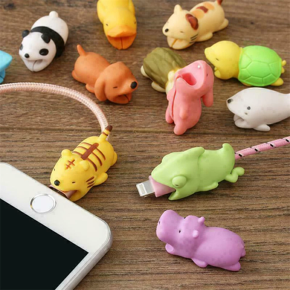 Animal Cable Bite Muncher Chomper for iPhone Charger Cord Protector 36 Styles - Image 2 of 4