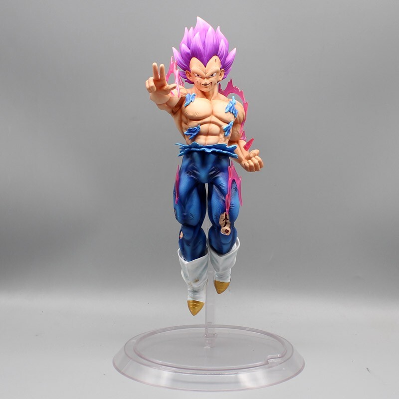 dragon ball Super figurine Vegeta Ultra Ego Sayan Blue 33cm 2 Bustes 3 Têtes