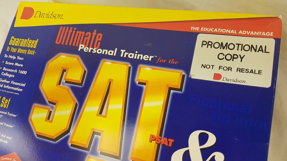 Davidson Personal Trainer SAT & ACT NEW SEALED PC BIG BOX CD-ROM Win95 Win311 - Image 2 of 4