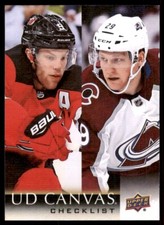 2018-19 Upper Deck UD Canvas John Gibson Checklist #C90