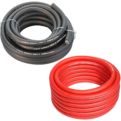 TOPSTRONGGEAR 4 Gauge 25ft Black and Red 25FT & | eBay TOPSTRONGGEAR 4 Gauge 25ft Black and Red 25FT & | eBay