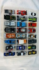 Vintage Lot of 48 Random Hot Wheels/Matchbox Cars Ect. Carrying Storage Case