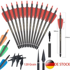 7.5" Jagd Bolzen SP350 Carbonpfeile OD7.5mm 120Grain Pfeilspitzen Bogenschießen