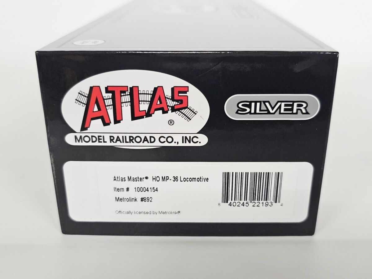 New Atlas Master Silver Metrolink #892 DCC Ready Item New Atlas Master Silver Metrolink #892 DCC Ready Item