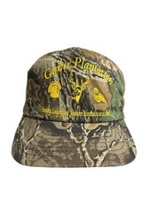 VINTAGE Gopher Plantation Trucker SnapBack Hat Cap Camouflage Made In USA Hunt