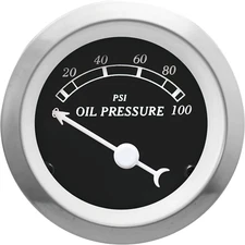 MOTOR METER RACING Classic 52mm 2-1/16" Electrical Oil Pressure Gauge PSI