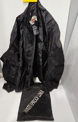 Harley-Davidson ブラックジャケット XL Harley Davidson Men Jacket LARGE Black Replacement Waterproof