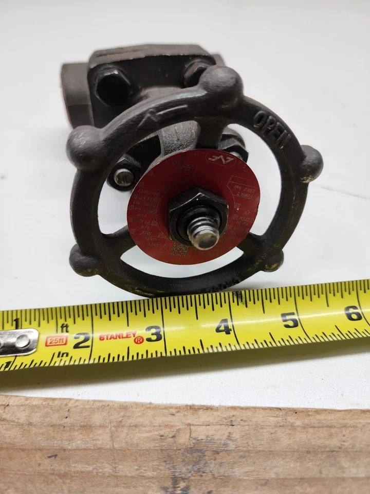 GAV 4371003440 3/4" Outside Stem & Yoke Gate Valve #800 Rising Valve Stem NeW - Image 2 of 2