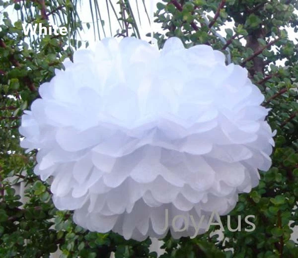 18x mix paper pom poms engagement wedding birthday party events venue decoration - Image 4 of 4