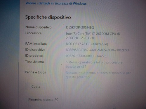 NOTEBOOK ASUS K53S CORE I7 8GB+120SSD+2GB VIDEO+WIN 10 - Foto 10 di 18