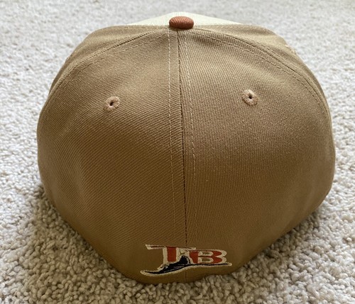 New Era Tampa Bay Rays Coopertown 59Fifty Vegas Gold Wheat Hat (7 5/8) - Picture 2 of 4