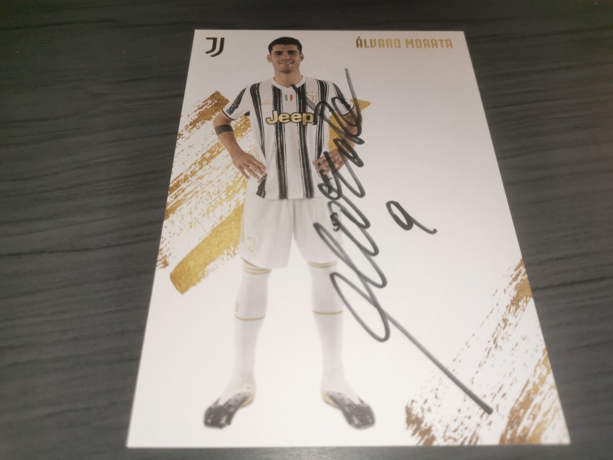 Álvaro Morata hand signed Juventus autograph card | eBay