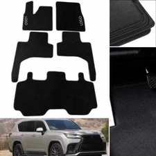For Fit Lexus LX 8Seat 2022 Car Floor Mat Custom All Models Carpet Velvet Auto
