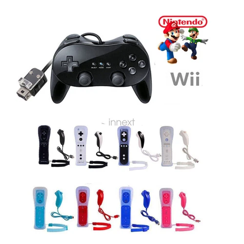 For Nintendo Wii /Wii U Wii Remote Nunchuck Controller Classic Pro Controller