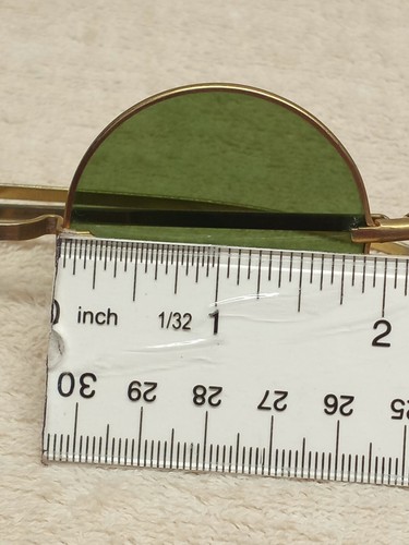 Vintage 1970s GREEN ROUND HIPPIE SUNGLASSES JOHN LENNON STYLE - Picture 6 of 6
