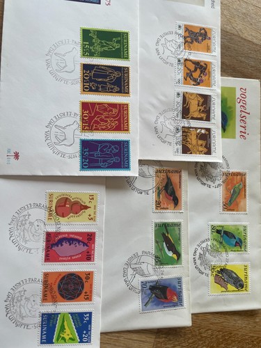 Suriname astounding FDC cover collection 158 all different many blocks etc !!! - Picture 5 of 24