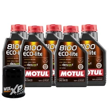 5L Motul 8100 ECO-LITE 5W20 Wix XP Filter Motor Oil Change Kit API SP-RC