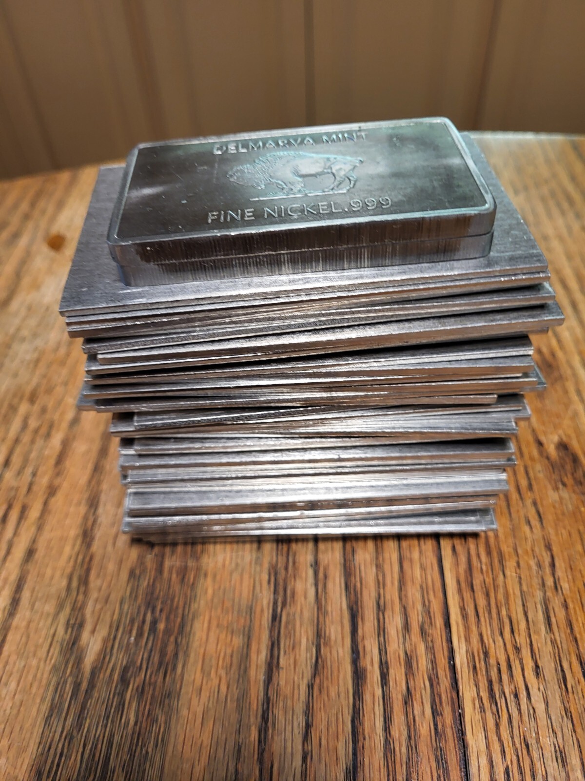 NICKEL BULLION BARS .999 FINE NICKEL, 34 4oz bars, 2 5oz bars