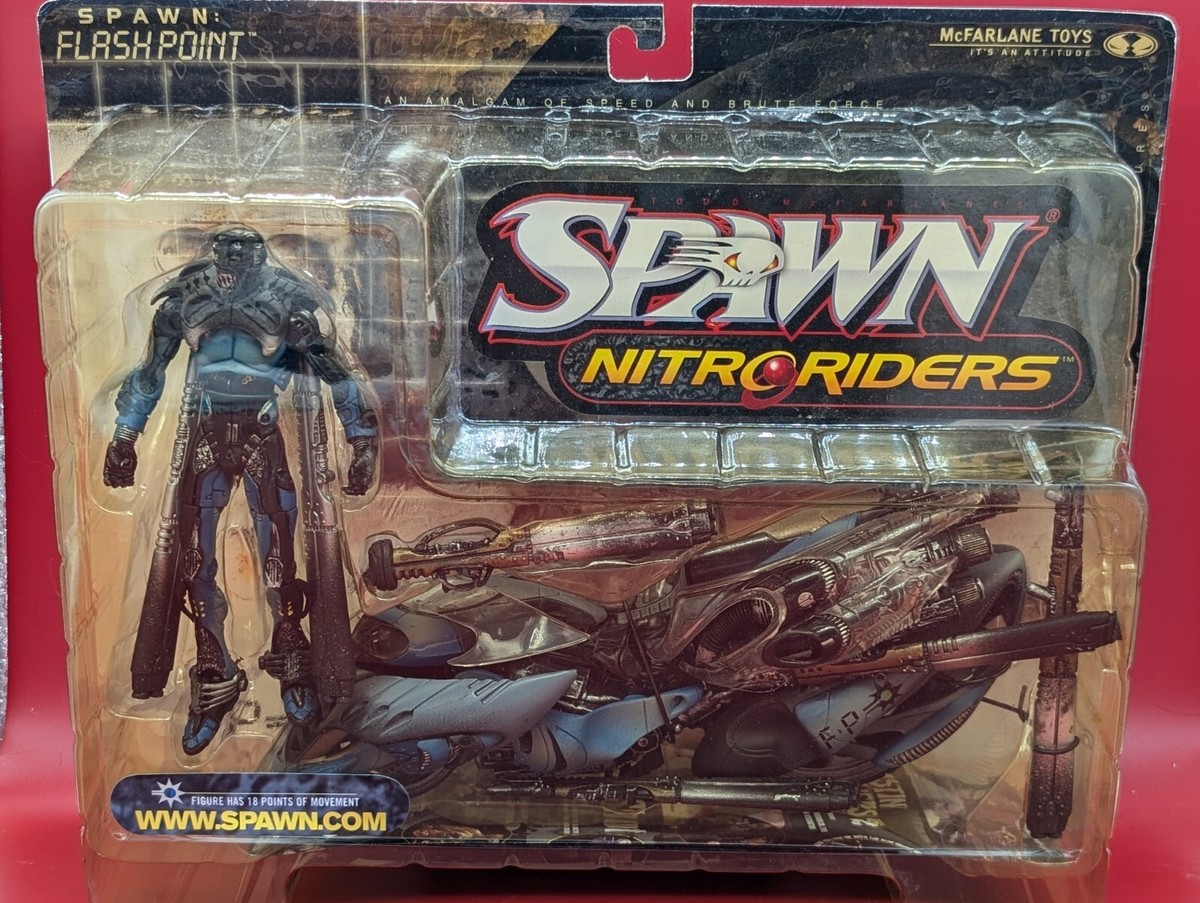 VTG McFarlane Spawn Nitro Riders Flashpoint Action Figure VTG McFarlane Spawn Nitro Riders Flashpoint Action Figure