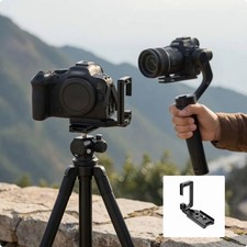 Camera L Bracket Lightweight Quick Release Plate Metal for Tripod Setup