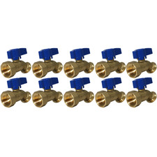 10 Pack 3/4" Female Threaded Hose Bibb No Kink ,Water Or Oil 125 PSI , Lead Free