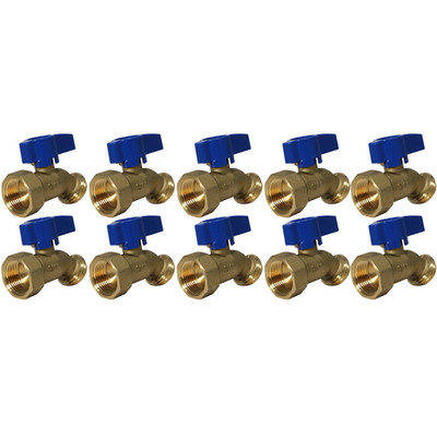 10 Pack 3/4'' Female Threaded Hose Bibb No Kink ,Water Or Oil 125 PSI , Lead Free