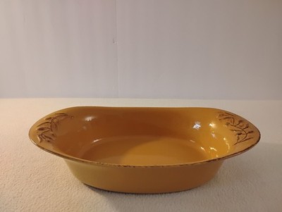 Large Cerutil Stoneware From Portugal Casserole Dish 14.25'' X 8''