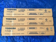 NEW Lot of 3, Genuine Toshiba T-FC28-Y x2 /C Toner Cartridge