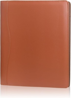 (Brown) Leather Portfolio Folder Padfolio Business Padfolio Organizer Document