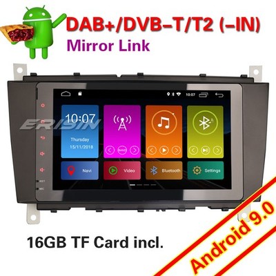 8'' Car Stereo Android 9.0 DAB+Sat Nav 4G For Mercedes Benz C/CLC/G Class W203 W463