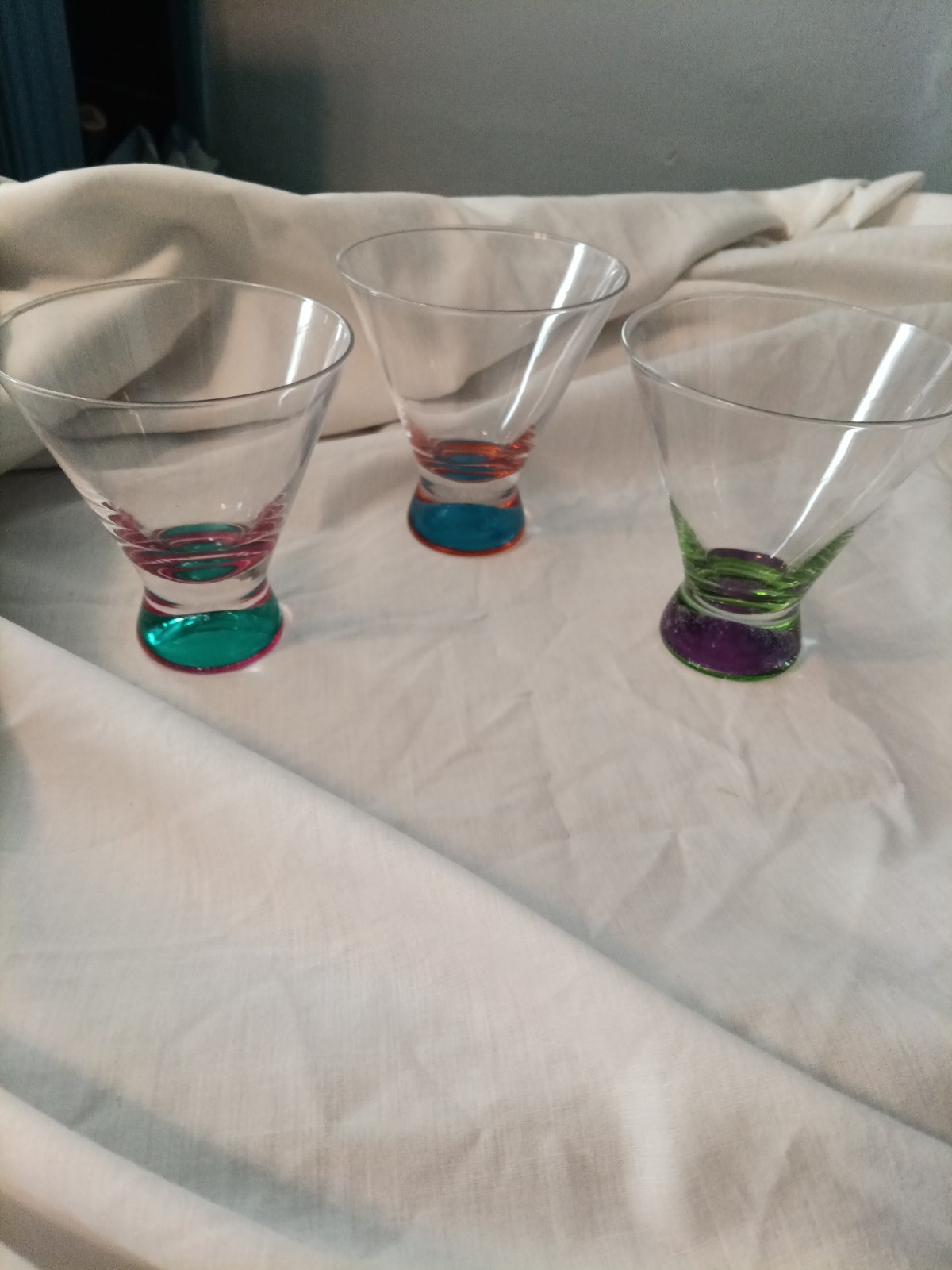 Dansk Mid Century Modern Martini Cocktail Stemless Glasses  4