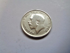 Silver King George V One Shilling c1916 Good Condition Used