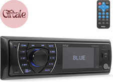 300W Bluetooth Marine Stereo Receiver - Single DIN In-Dash AM/FM Radio with USB/