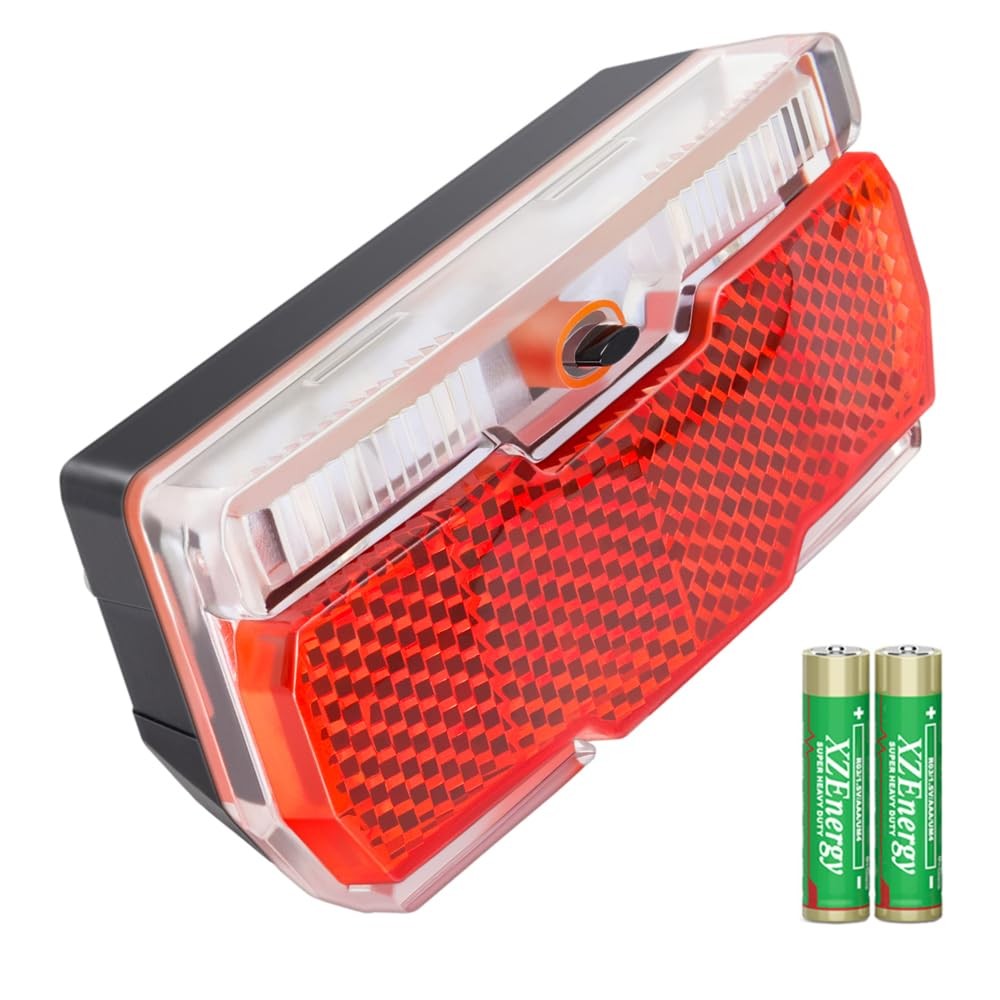 Bike Rack Tail Light with 2 Modes Steady and Flashing, Bicycle Rear Rack Ligh...