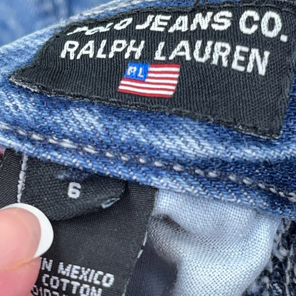 Vintage Polo Ralph Lauren Shorts Boys 6 Carpenter Jorts Baggy Skate Y2K 2000s * - Image 3 of 4