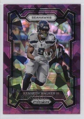 2023 Panini Prizm Purple Ice Prizm 180/225 Kenneth Walker III #261 15cb